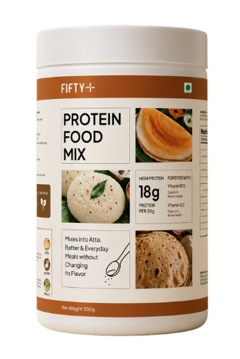 Fifty+ Protein Food Mix jar, unflavoured, 500g